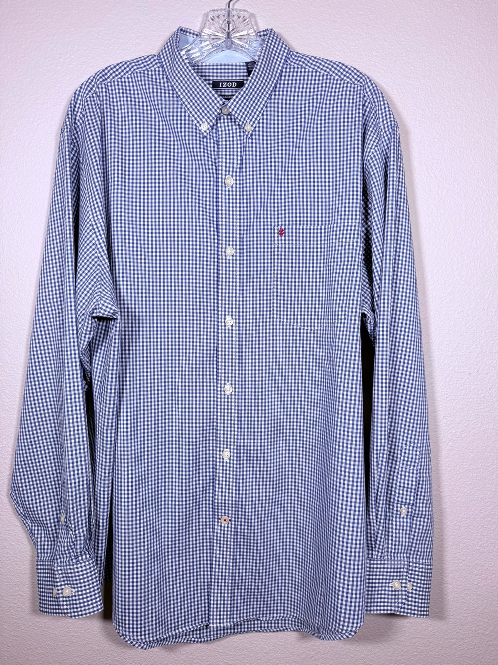 Izod Men’s L cornflower blue button down shirt